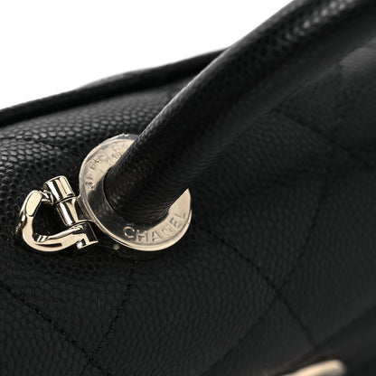 Chanel Caviar Quilted Maxi East West Coco Handle Flap Black 11 of 13