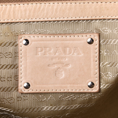 Prada Soft Calf Shopper Tote Talco 5 of 10