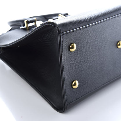 Saint Laurent Textured Calfskin Small Classic Y Cabas Black 9 of 10