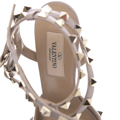 Valentino Garavani Nappa Rockstud Ankle Strap Low Heel Pumps 36 White Winter Poudre 6 of 10