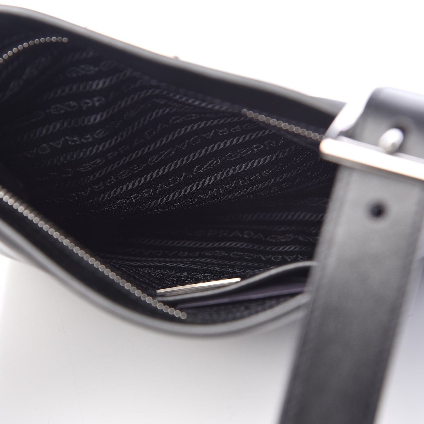 Soft Calf Flat Messenger Bag Black