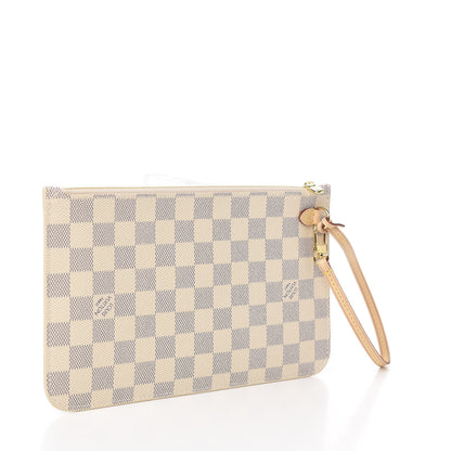 Louis Vuitton Damier Azur Neverfull MM GM Pochette 2 of 7