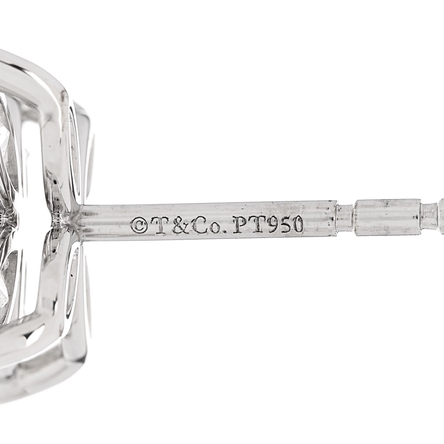 Tiffany Platinum Diamond Large Victoria Earrings 4 of 5