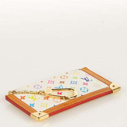Louis Vuitton Monogram Multicolor Key Pouch White 4 of 6