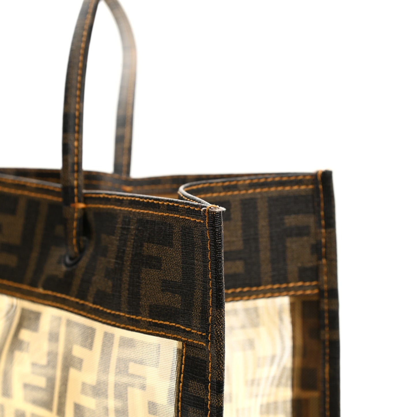 Mesh Glazed Fabric FF 1974 Tote Tobacco