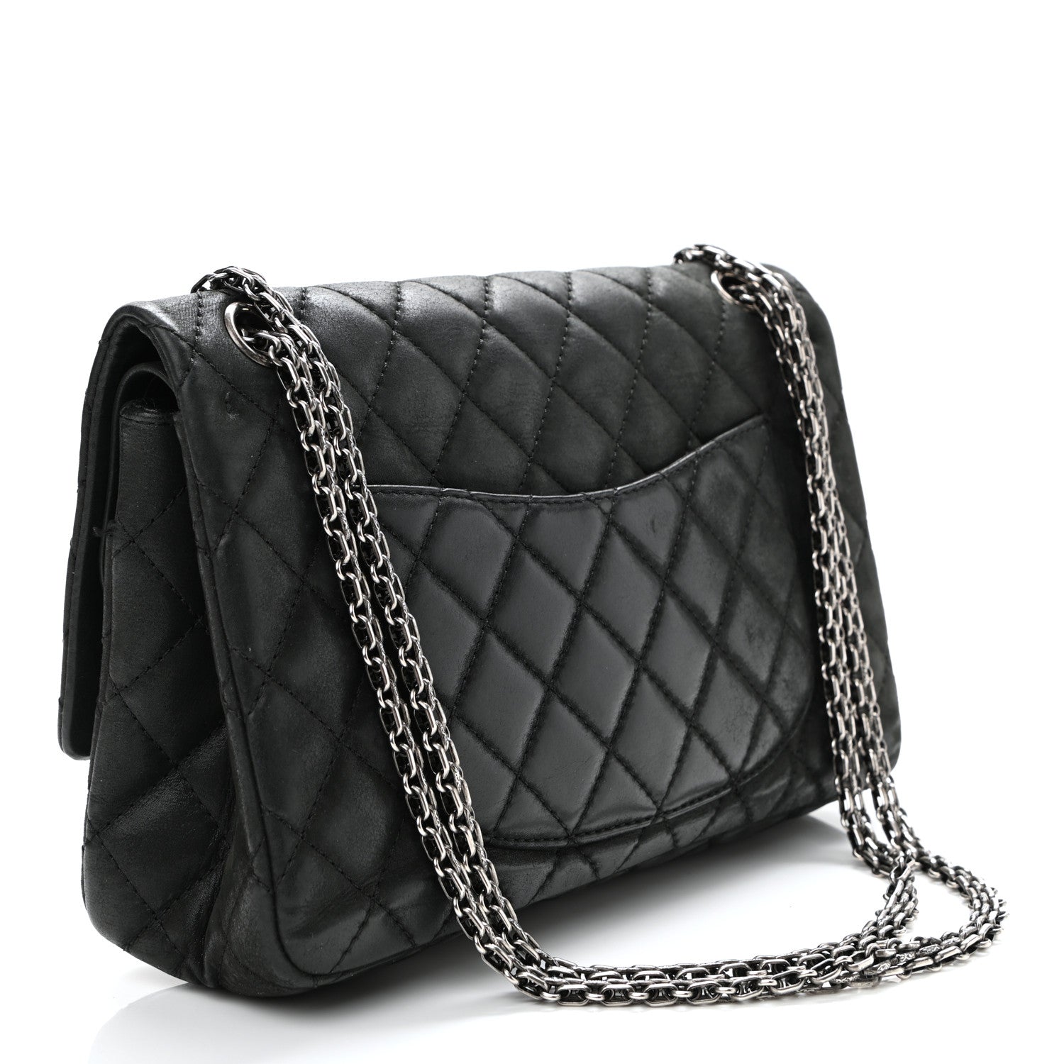 Chanel Iridescent Calfskin Quilted 2.55 Reissue 226 Flap Black 3 of 16