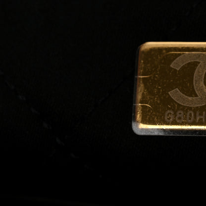 Chanel Shiny Caviar Quilted Monochrome Mini Chanel 22 Black 6 of 11