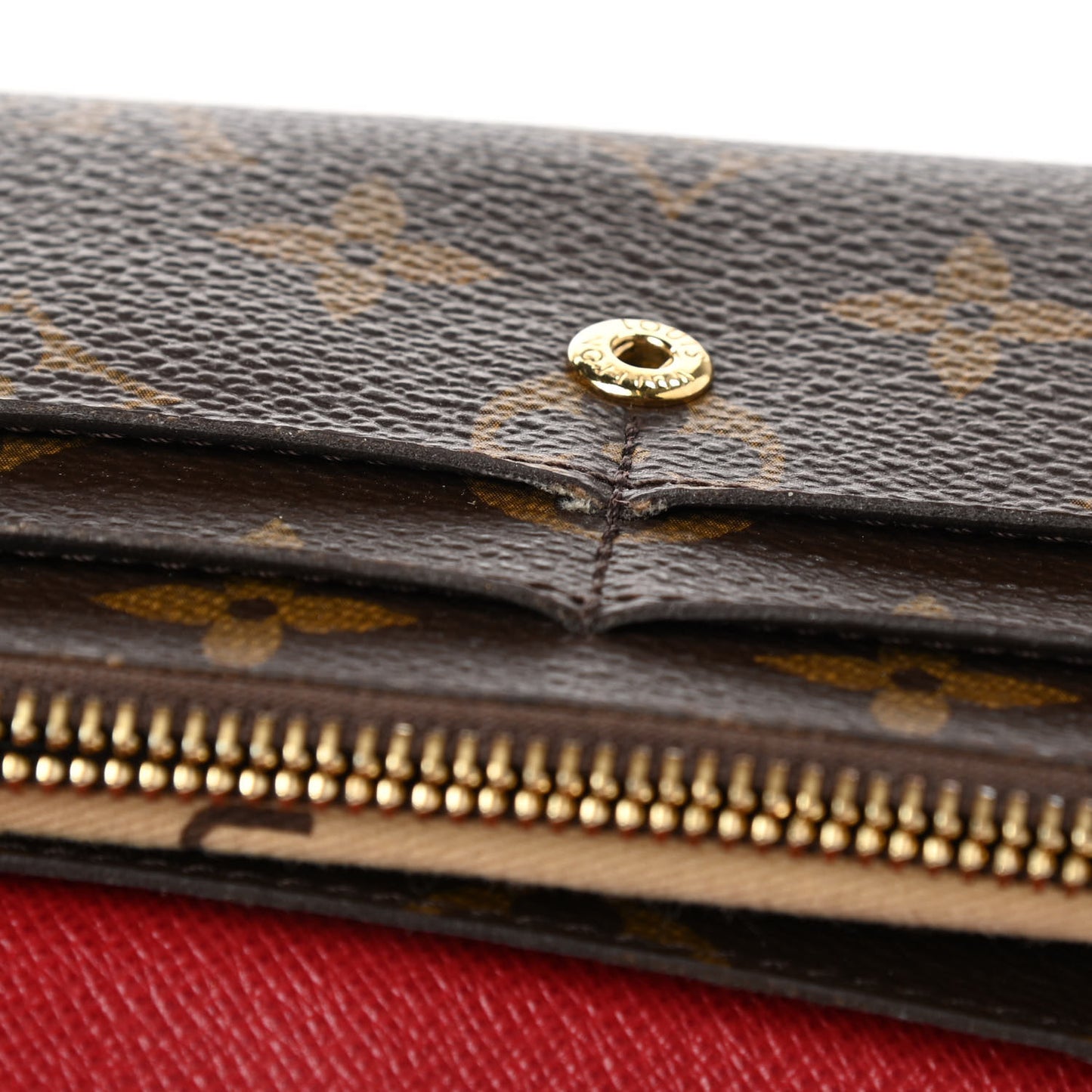 Monogram Emilie Wallet Rouge