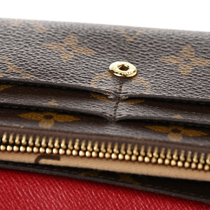 Louis Vuitton Monogram Emilie Wallet Rouge 7 of 12