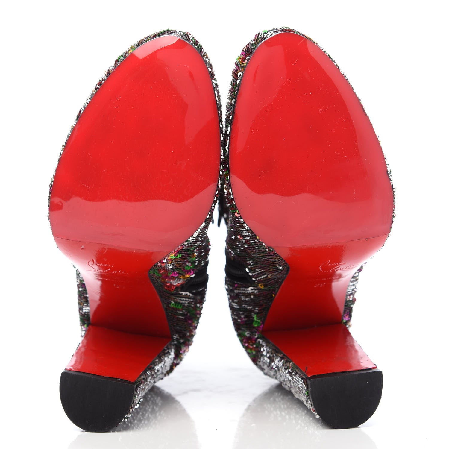 Christian Louboutin Paillettes Moulamax 100 Booties 39 Multicolor 6 of 9