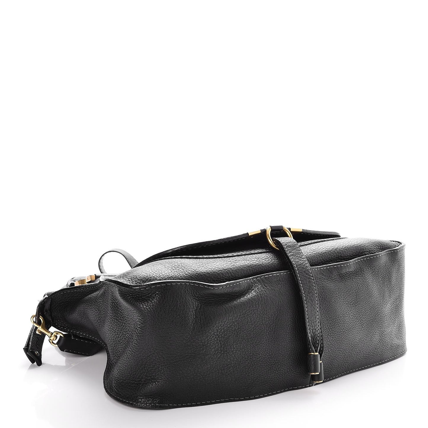 Calfskin Medium Marcie Satchel Black