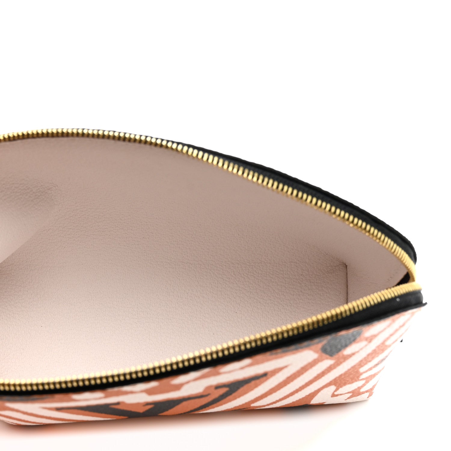 Louis Vuitton Monogram Giant Crafty Cosmetic Pouch Creme Caramel 5 of 7