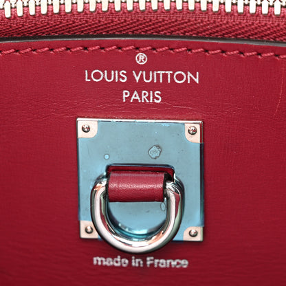 Louis Vuitton Calfskin City Steamer Mini Gris Burgundy Light Green 7 of 12