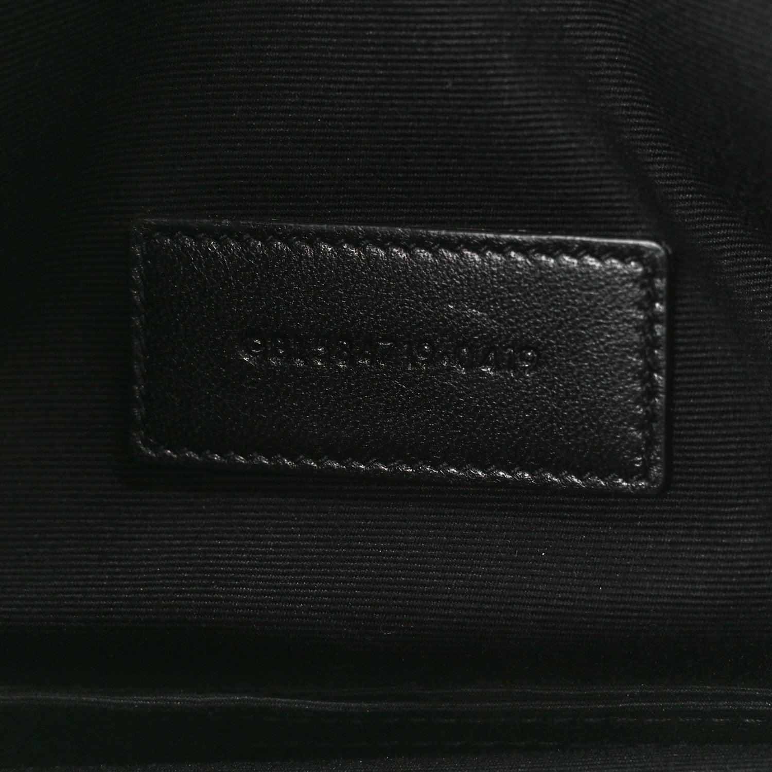 Saint Laurent Grain De Poudre Chevron Monogram Large Bill Pouch Black 6 of 12