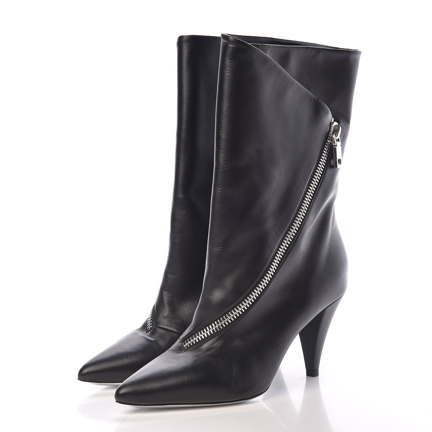 Givenchy Calfskin Botte Show 80 Ankle Bootie 37.5 Black 3 of 11