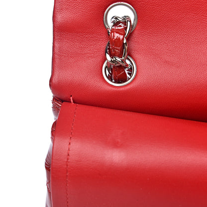 Chanel Patent Quilted Maxi Double Flap Red 11 of 14