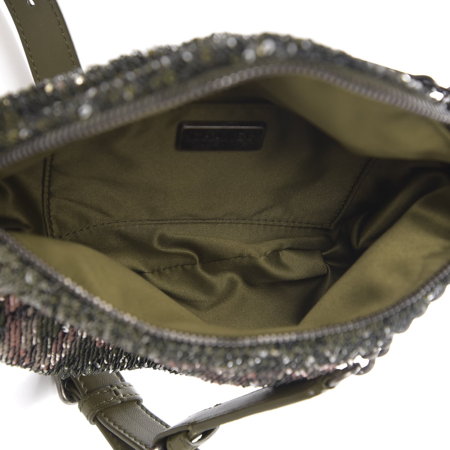 Chanel Sequin Coco Cuba Waist Bag Fanny Pack Khaki 4 of 10
