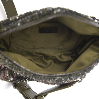 Chanel Sequin Coco Cuba Waist Bag Fanny Pack Khaki 4 of 10