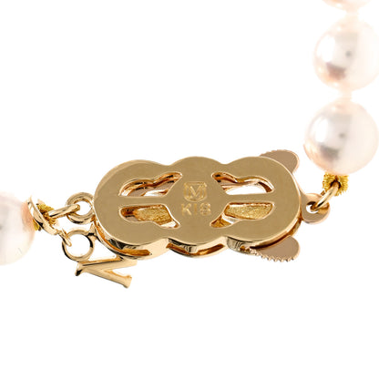Mikimoto 18K Yellow Gold Akoya Cultured Pearl 6-6.5mm Strand Bracelet 3 of 3