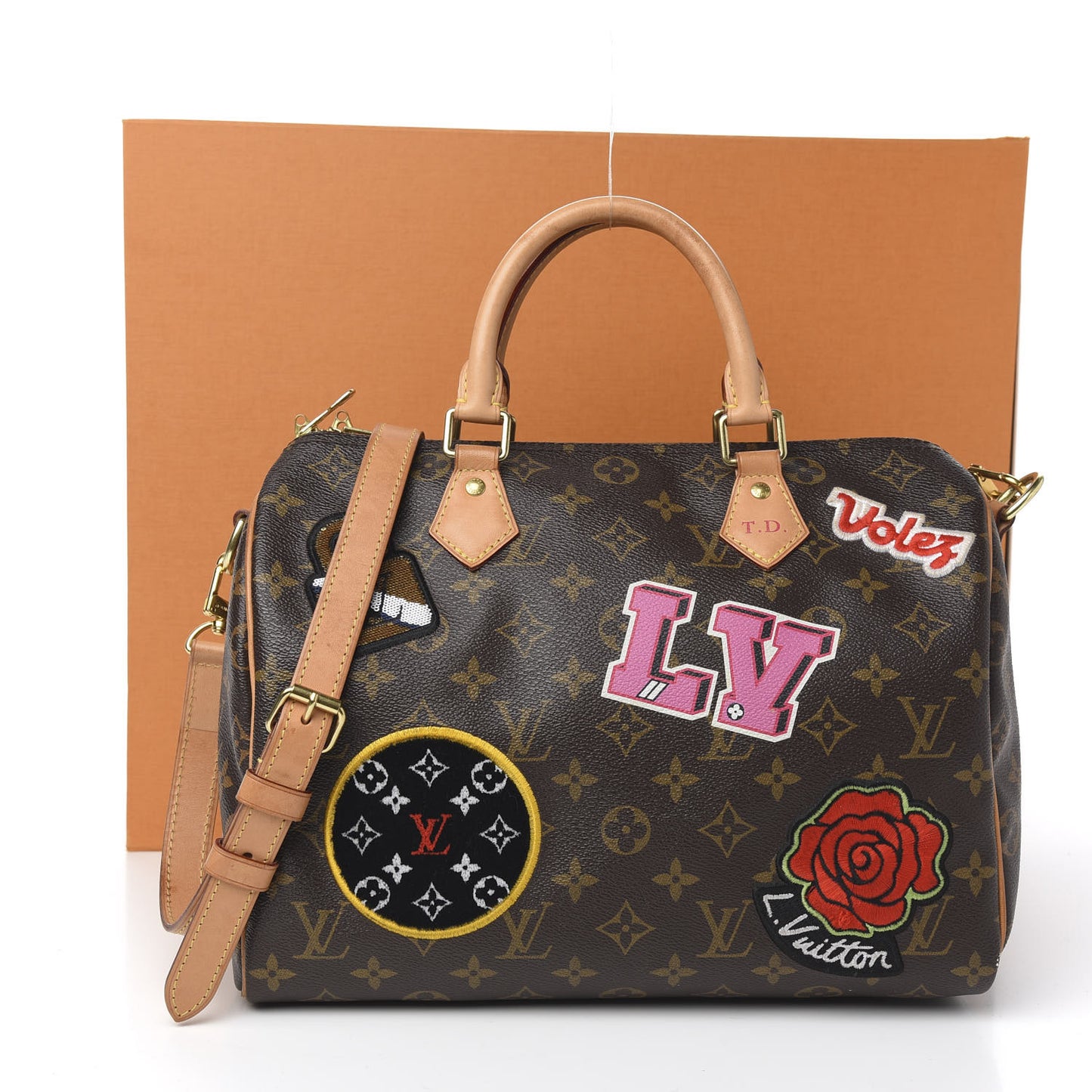 Monogram Patches Speedy Bandouliere 30