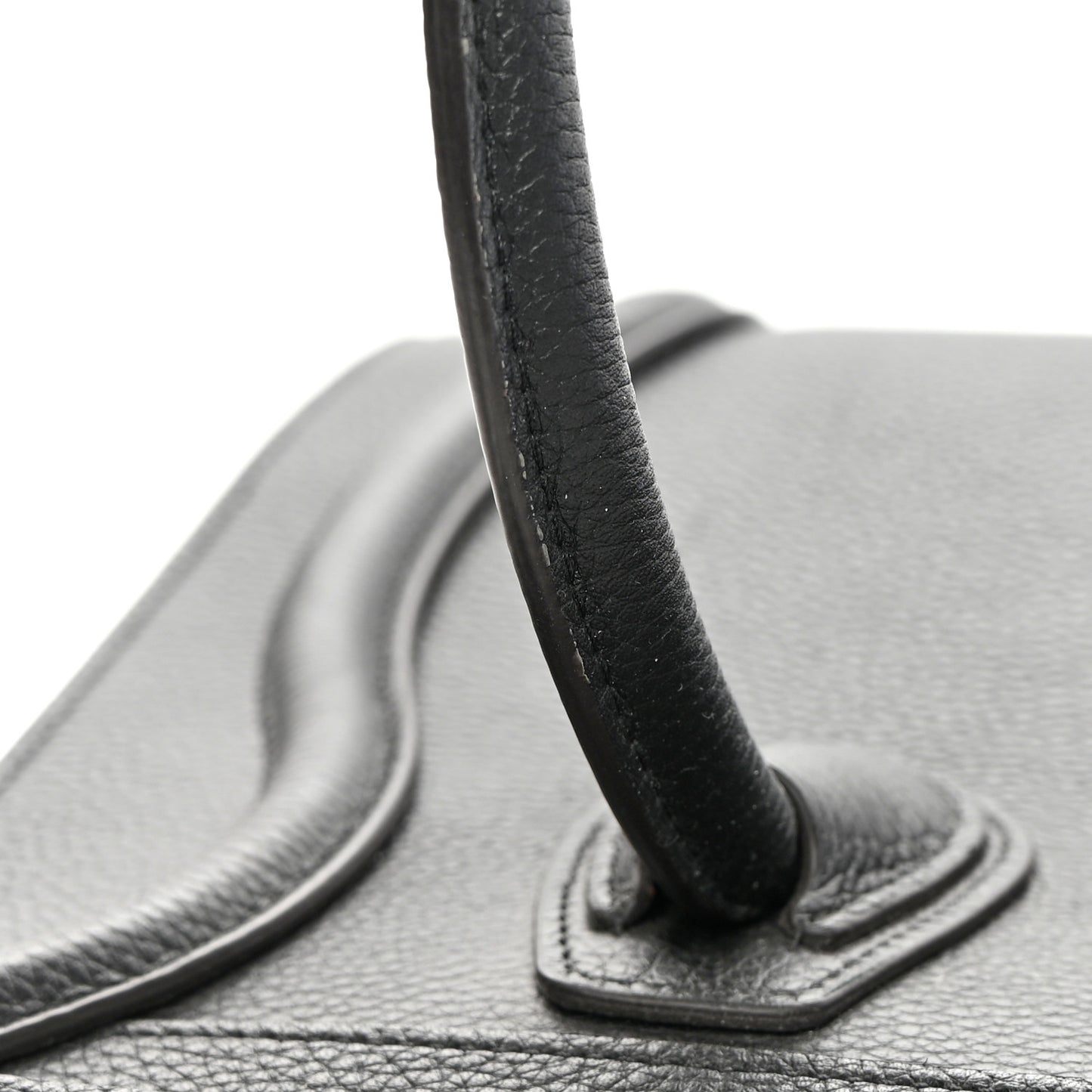 Drummed Calfskin Micro Luggage Black