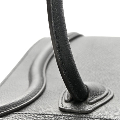 Celine Drummed Calfskin Micro Luggage Black 14 of 14