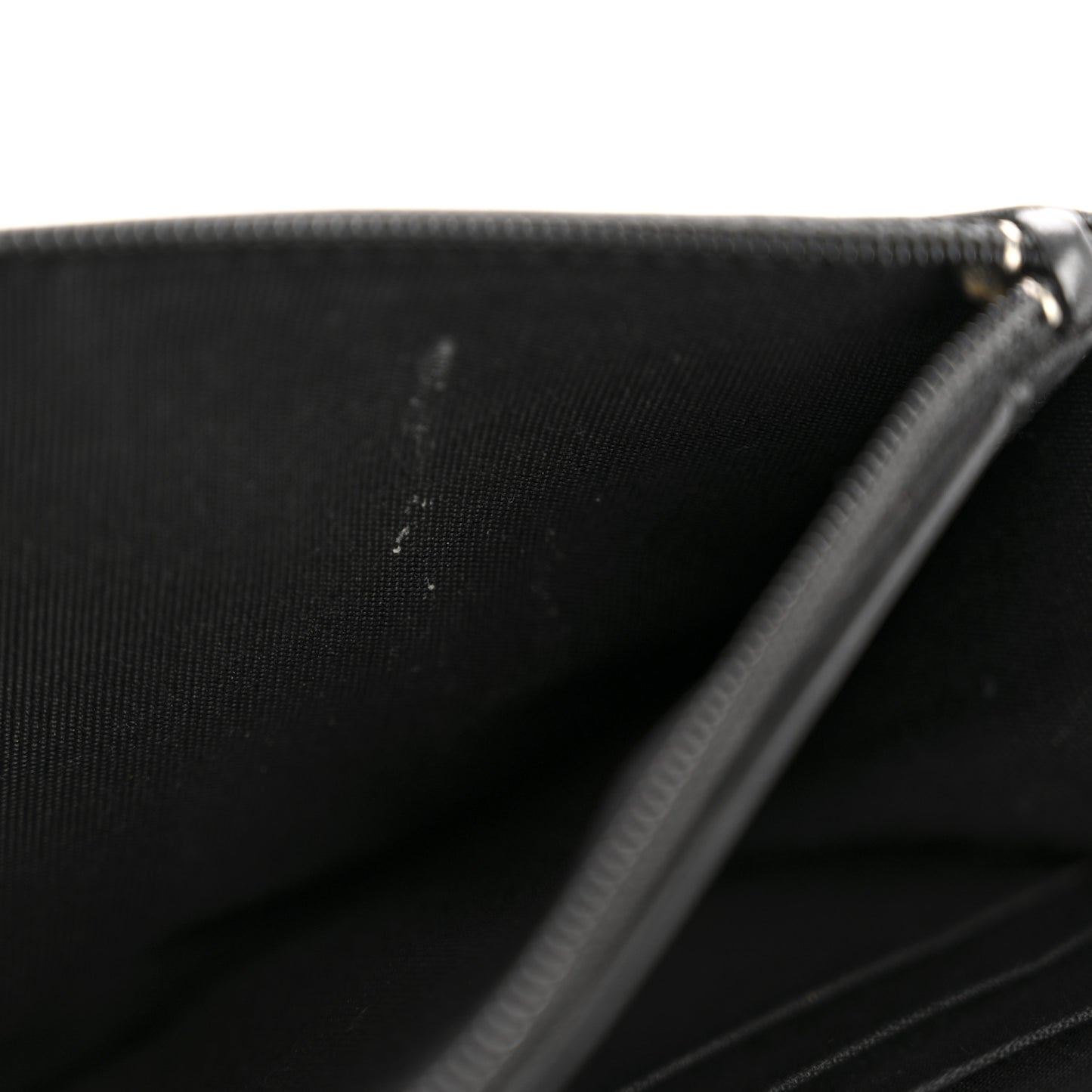 Lambskin Chevron Quilted Wallet On Chain WOC So Black