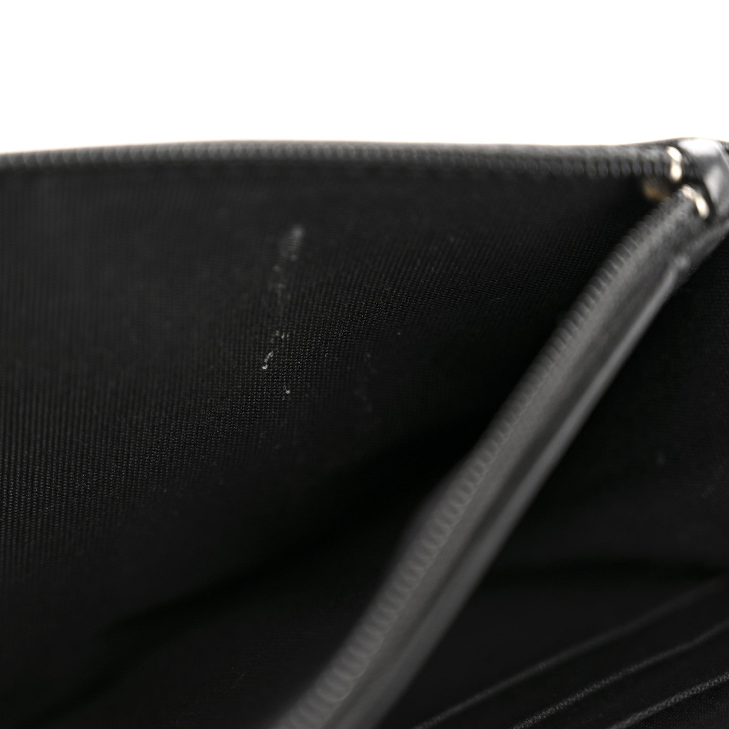 Chanel Lambskin Chevron Quilted Wallet On Chain WOC So Black 12 of 15