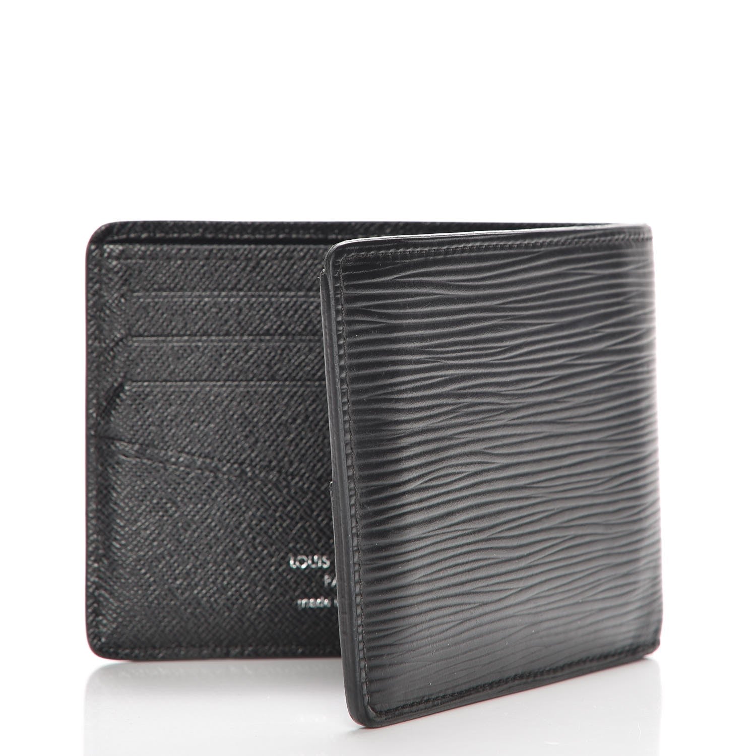 Louis Vuitton Epi Slender Wallet Black 3 of 9