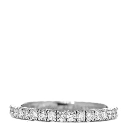 Cartier 18K White Gold Diamond 2mm Etincelle de Wedding Band Ring 47 4 1 of 7