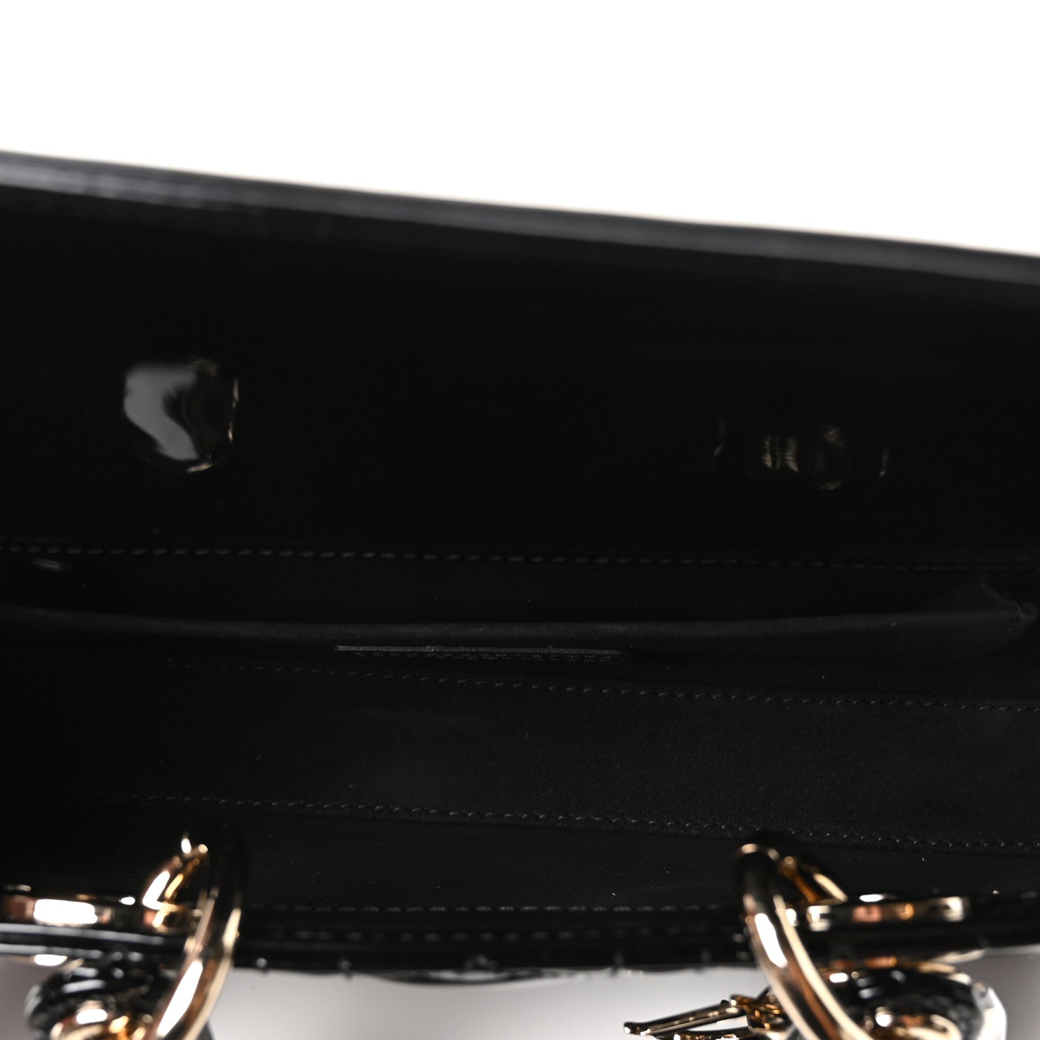 Christian Dior Patent Cannage Small Lady D-Joy Black 5 of 10