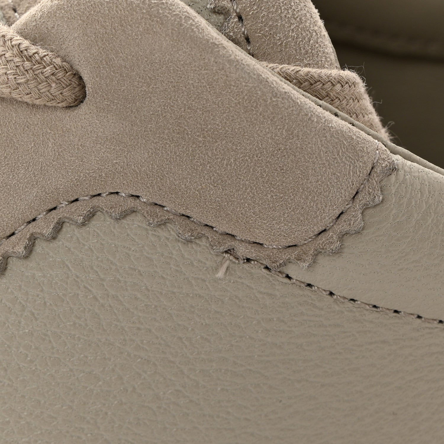 Hermes Sport Goatskin Suede Goatskin Womens Bouncing Sneakers 36 Beige Esquisse 9 of 9