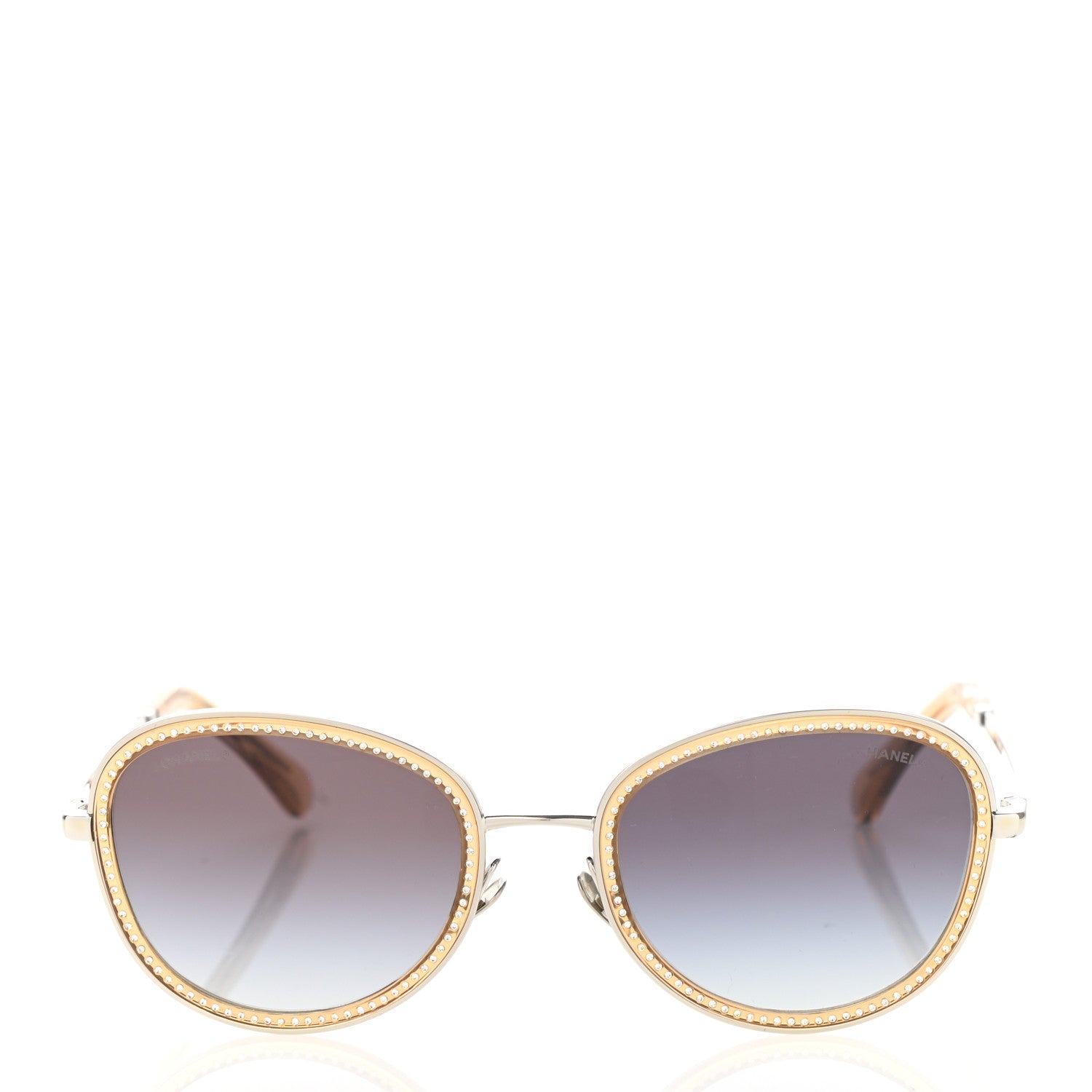 Chanel Metal Crystal Sunglasses 2207-B-S Yellow 2 of 9