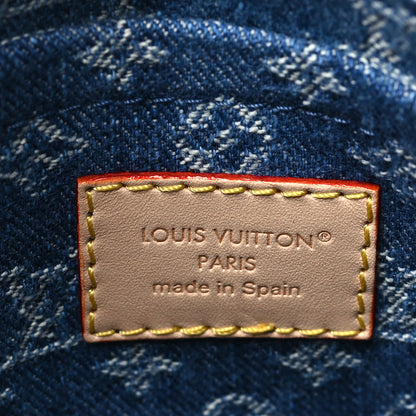 Louis Vuitton Monogram Denim Speedy Soft 30 Blue 6 of 10