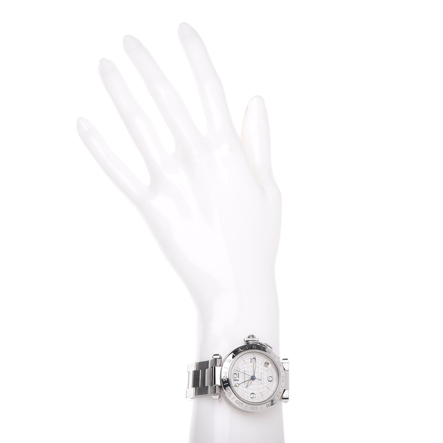 Cartier Stainless Steel 35mm Pasha GMT Automatic Watch 2 of 6