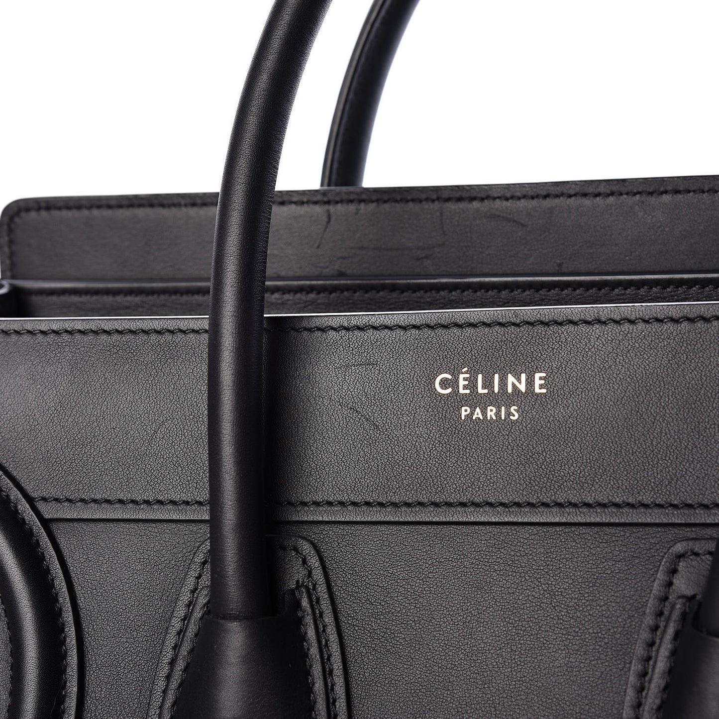 Smooth Calfskin Micro Luggage Black