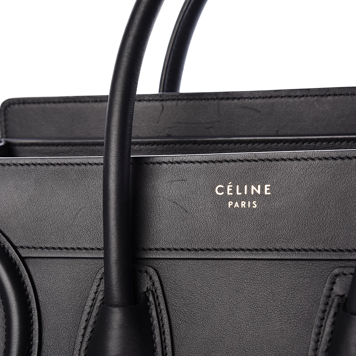 Celine Smooth Calfskin Micro Luggage Black 15 of 16