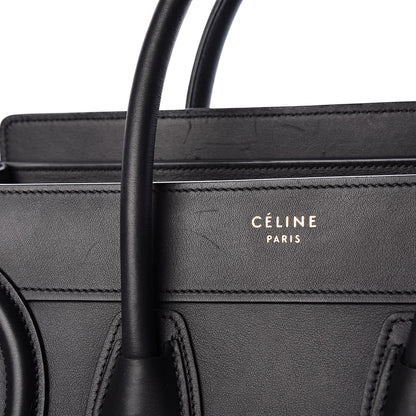 Celine Smooth Calfskin Micro Luggage Black 15 of 16