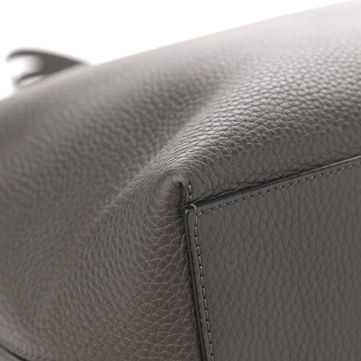 Valentino Garavani Grained Calfskin Rockstud Shoulder Tote Graphite 8 of 13