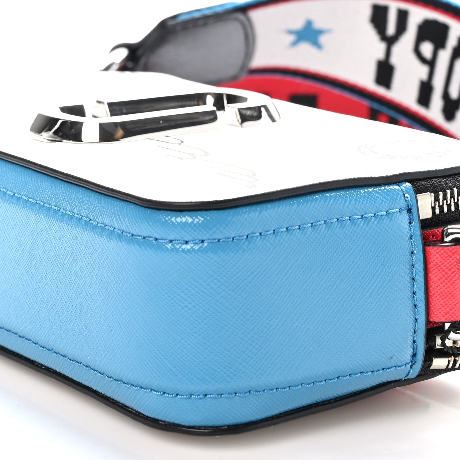 Marc Jacobs X Peanuts Saffiano Snoopy Snapshot Camera Bag White Multicolor 10 of 10