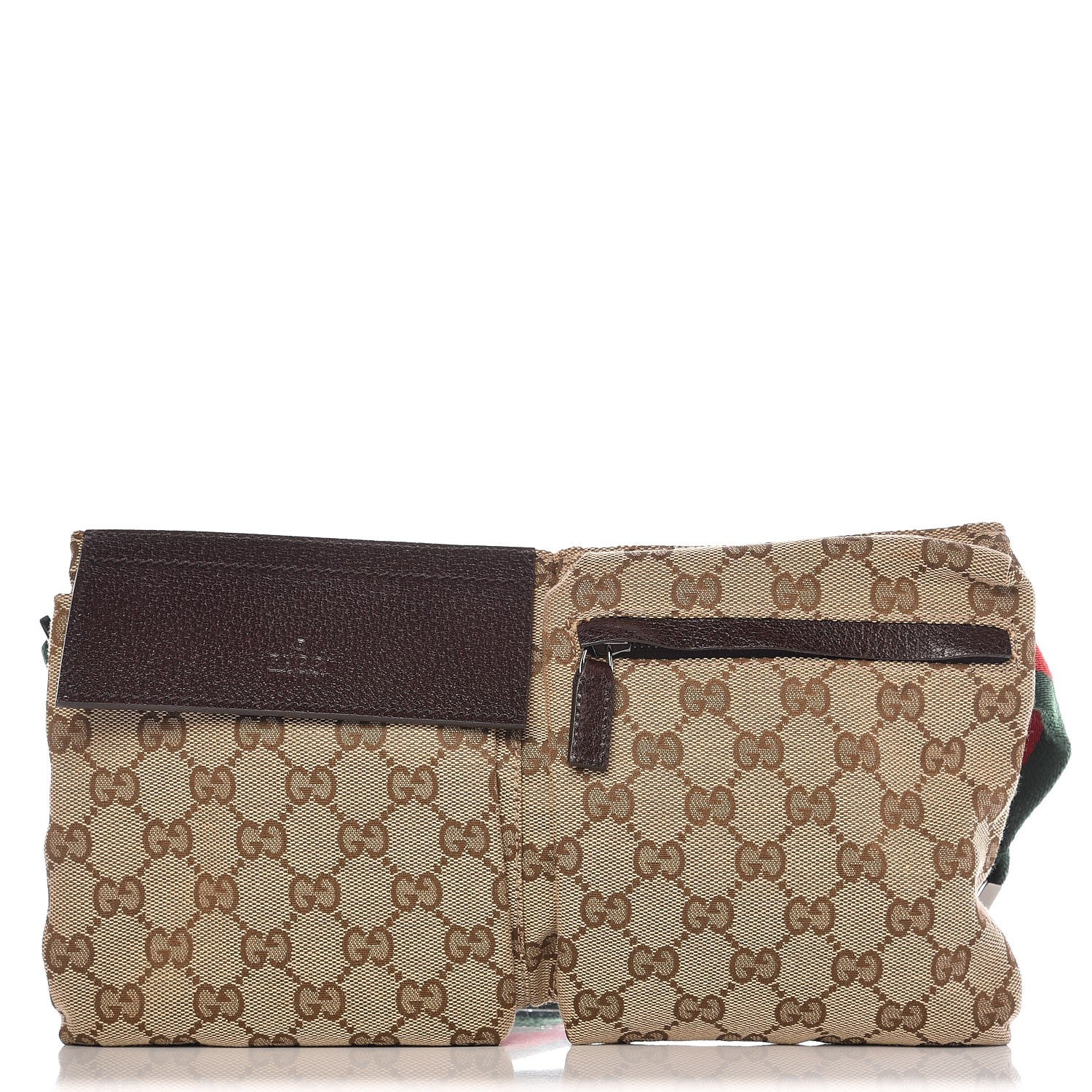 Gucci Monogram Web Belt Bag Dark Brown 1 of 8