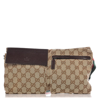 Gucci Monogram Web Belt Bag Dark Brown 1 of 8