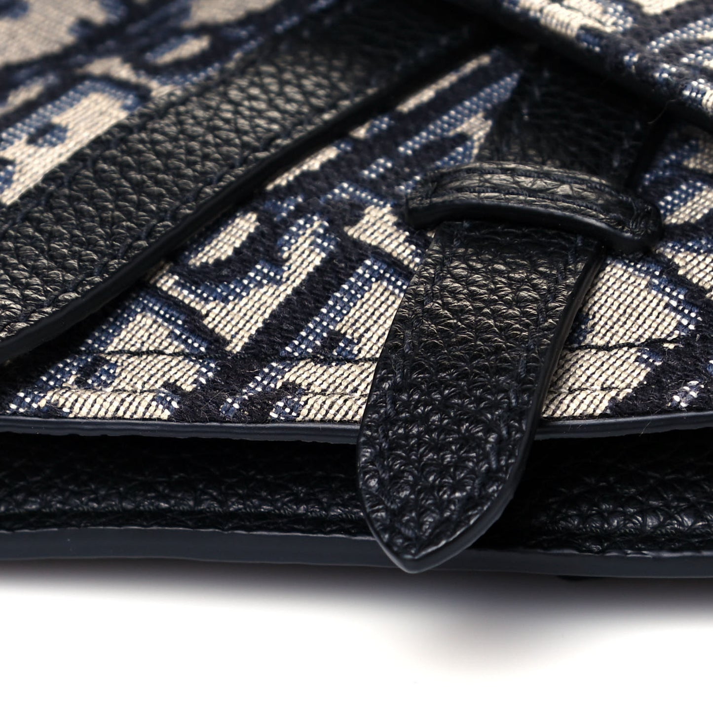 HOMME Oblique Saddle Belt Bag Blue