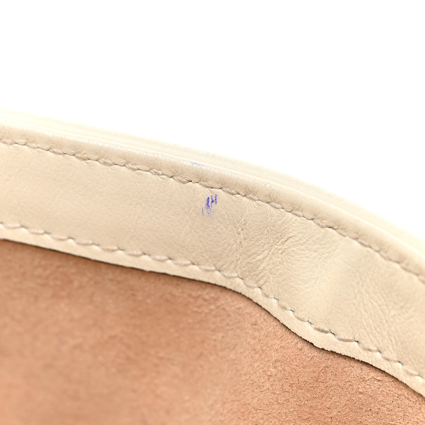 Calfskin Matelasse Mini GG Marmont Shoulder Bag White