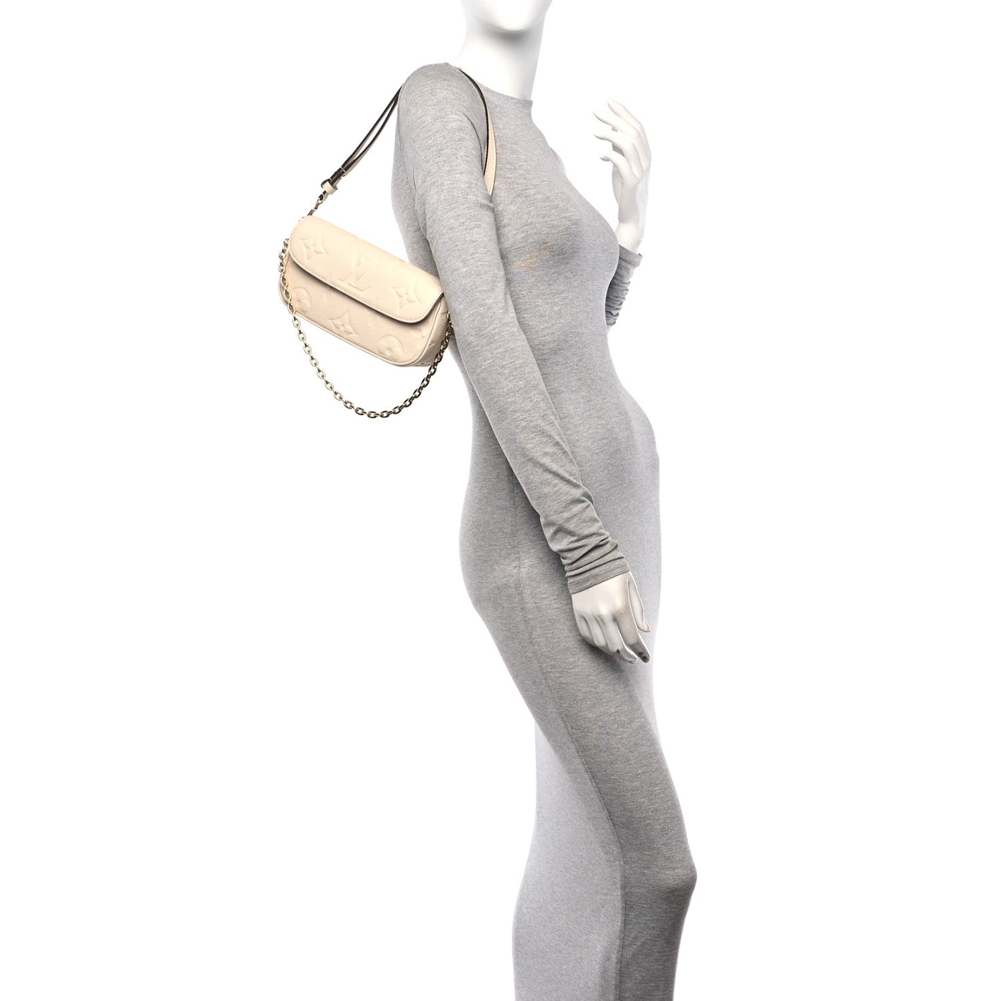 Empreinte Monogram Giant Ivy Wallet On Chain Cream