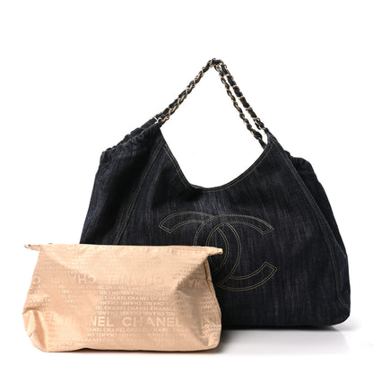 Chanel Denim XL Coco Cabas Tote Blue 3 of 11