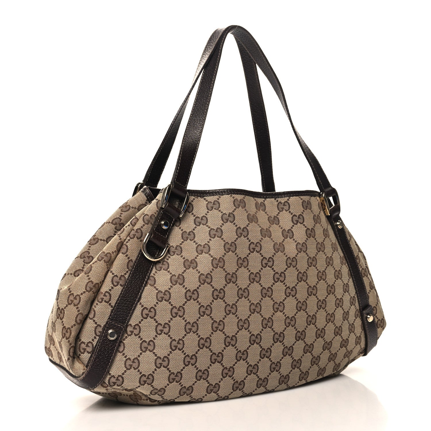 Gucci Monogram Medium Abbey Shoulder Bag Dark Brown 2 of 12