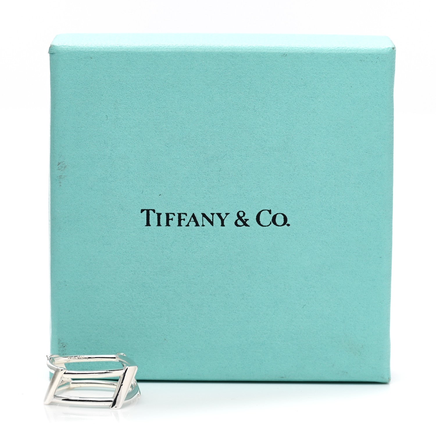 Tiffany Sterling Silver Frank Gehry Open Torque Square Ring 51 5.75 5 of 5