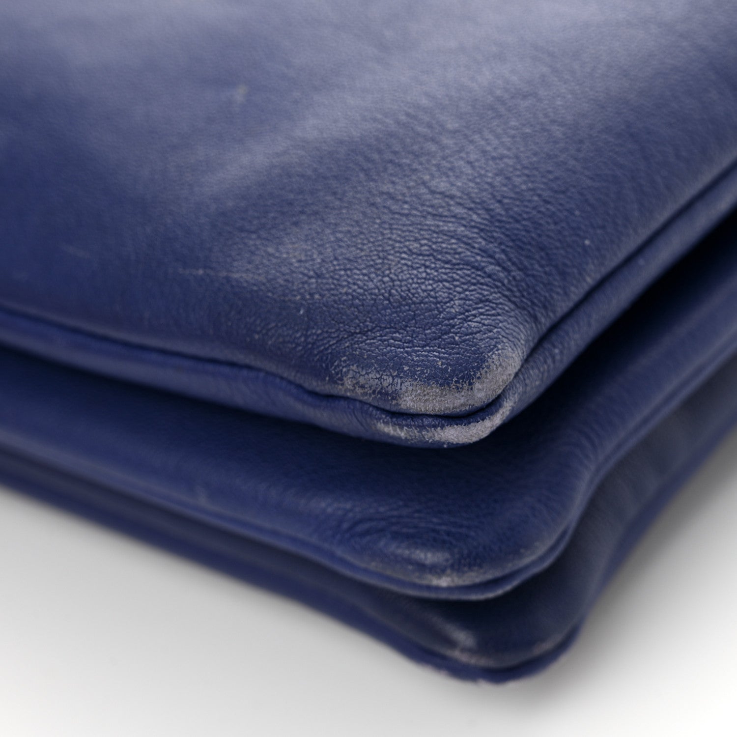 Celine Lambskin Large Trio Crossbody Bag Indigo 20 of 21