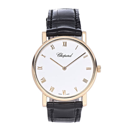 Chopard 18K Yellow Gold Alligator 34mm Classique Manual Winding Watch 1 of 9